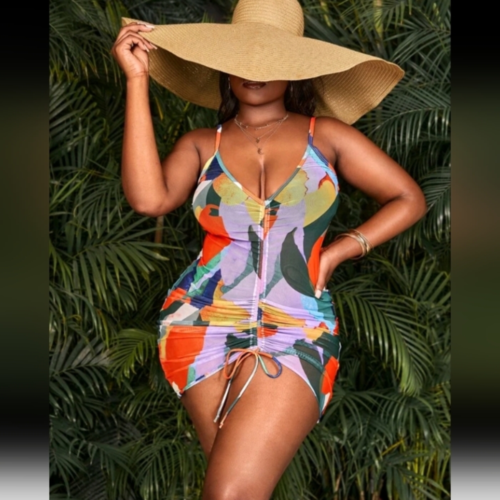COLORBLOCK sheer mini dress - Picture 5 of 8